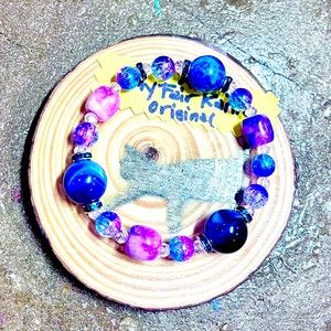 Colorful Gemstone & Crystal Stretch Bracelet